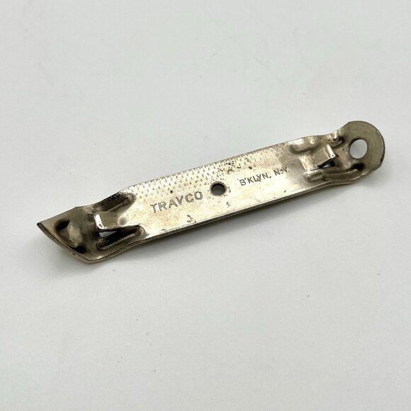 Vintage 50s Travco Brooklyn NY Metal Can & Bottle Opener Mid Century Bar MCM - Picture 1 of 4